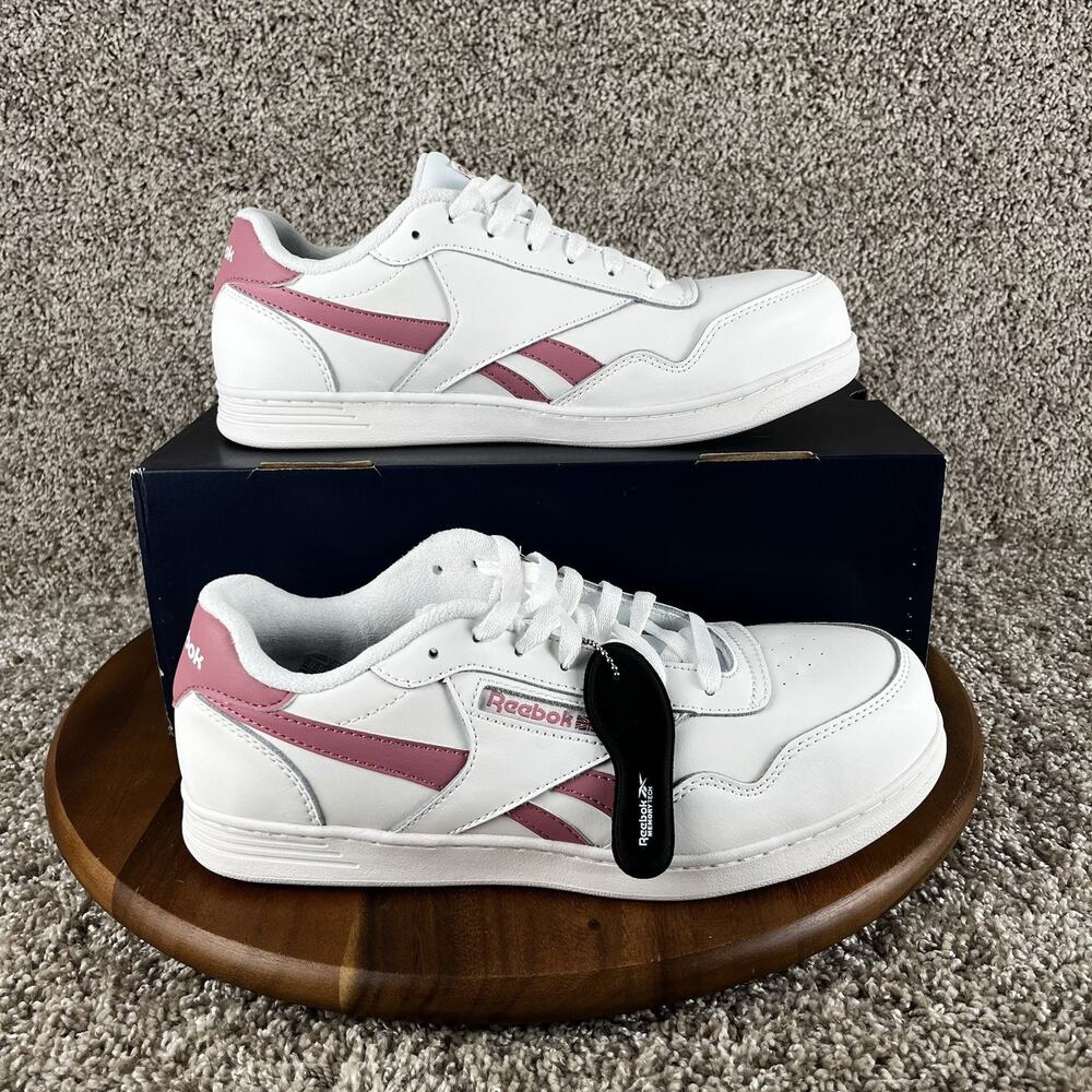 Size 12 W - Reebok Women's RB116 Club MEMT Work Construction Shoes White Safety